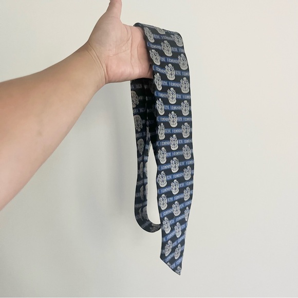 Tasmanian Devil Black Blue Graphic Tie 100% Polyester Men’s One Size - Picture 2 of 5